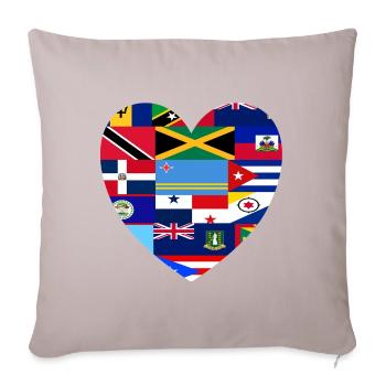 Caribbean feeling reduced to the essentials - Sofa pillowcase 17,3'' x 17,3'' (45 x 45 cm) - light taupe - Front