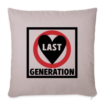 Last generation | Colors can be changed - Sofa pillowcase 17,3'' x 17,3'' (45 x 45 cm) - light taupe - Front