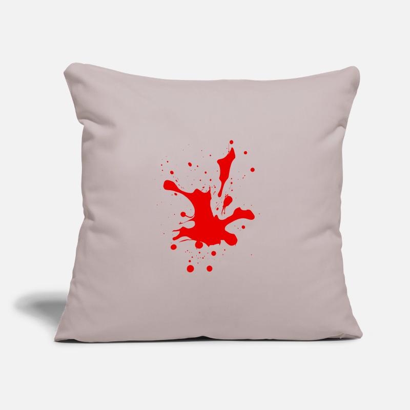 Blutspritzer Horror Geschenkidee Sofakissenbezug 45 x 45 cm