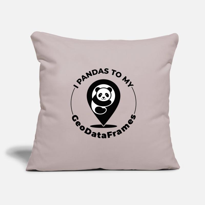 GeoDataFrames Pandas GIS Programmation Python Housse de coussin décorative 45 x 45 cm