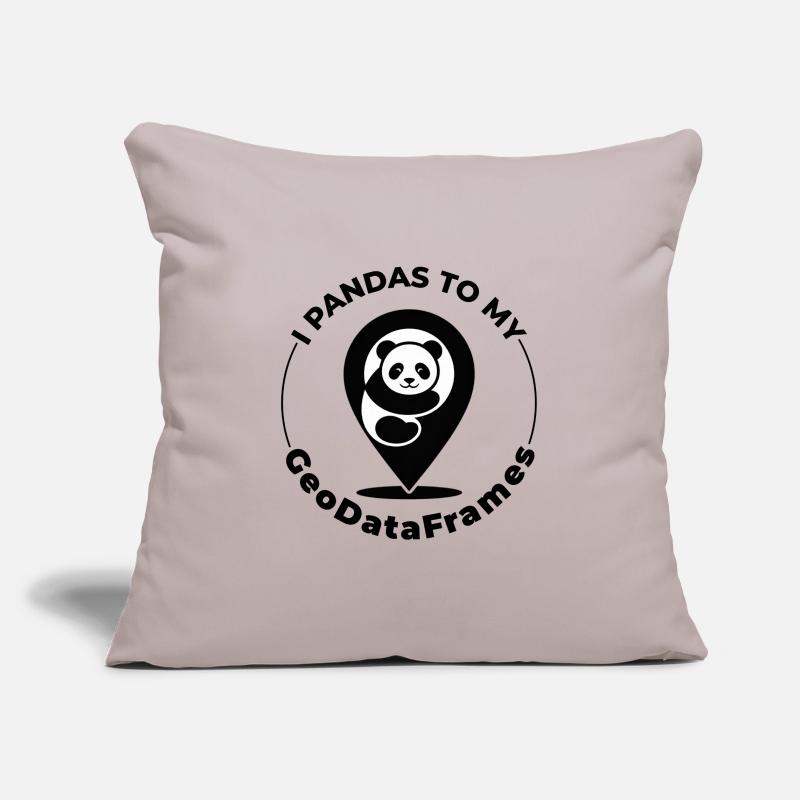 GeoDataFrames Pandas GIS Programmation Python Housse de coussin décorative 45 x 45 cm