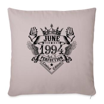 Jahrgang Juni 1994 Juni 1994 geboren im Juni - Sofakissenbezug 45 x 45 cm - helles Taupe - Vorne