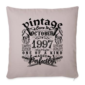 Birthday 1997 October 1997 born in October 1997 - Sofa pillowcase 17,3'' x 17,3'' (45 x 45 cm) - light taupe - Front