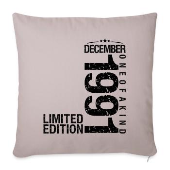 Birthday December 1991 December born in December - Sofa pillowcase 17,3'' x 17,3'' (45 x 45 cm) - light taupe - Front