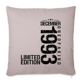 Birthday December 1993 December born in December - Sofa pillowcase 17,3'' x 17,3'' (45 x 45 cm) - light taupe - Front