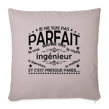 Engineer Gift Engineer The Real Engineer - Sofa pillowcase 17,3'' x 17,3'' (45 x 45 cm) - light taupe - Front
