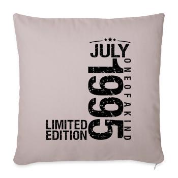 Birthday 1995 July 1995 July 1995 - Sofa pillowcase 17,3'' x 17,3'' (45 x 45 cm) - light taupe - Front
