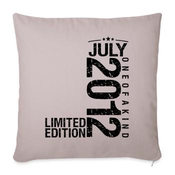 Birthday 2012 July 2012 July 2012 - Sofa pillowcase 17,3'' x 17,3'' (45 x 45 cm) - light taupe - Front