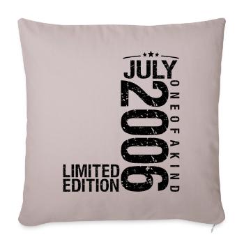 Birthday 2006 July 2006 July 2006 - Sofa pillowcase 17,3'' x 17,3'' (45 x 45 cm) - light taupe - Front