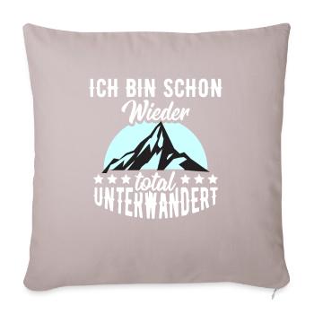 - Shirt Sport Mountains Gift - Sofa pillowcase 17,3'' x 17,3'' (45 x 45 cm) - light taupe - Front