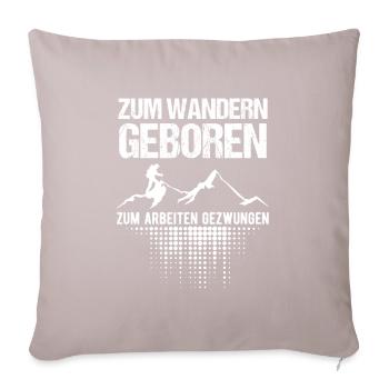 Chemise de randonnée Sport Montagnes Loisirs Travail Cadeau - Housse de coussin décorative 45 x 45 cm - taupe clair - Devant