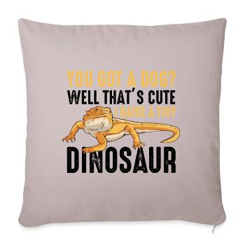 Bartagame saying reptiles lizard gifts - Sofa pillowcase 17,3'' x 17,3'' (45 x 45 cm) - light taupe - Front