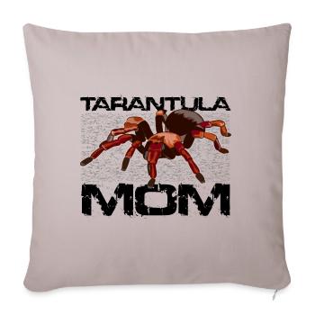 Tarentules Maman araignée cadeau Taranteln Cadeaux - Housse de coussin décorative 45 x 45 cm - taupe clair - Devant