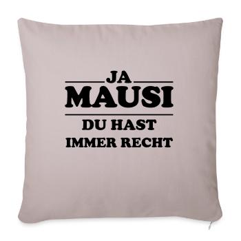 Schatz Liebste lustiger Sprüche Shirt Liebe - Sofakissenbezug 45 x 45 cm - helles Taupe - Vorne