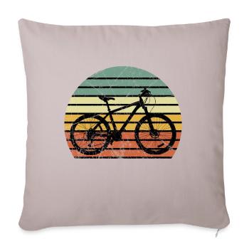Bicycle wheel cycling retro cycling gift - Sofa pillowcase 17,3'' x 17,3'' (45 x 45 cm) - light taupe - Front