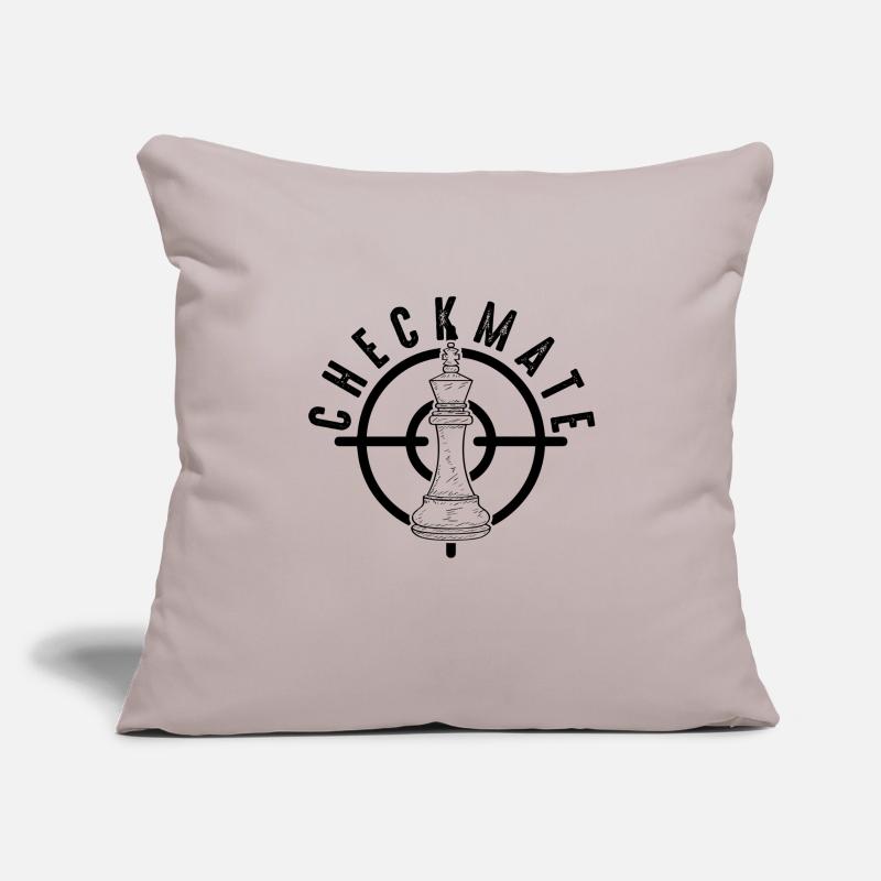 Échecs d'échecs Checkmate Housse de coussin décorative 45 x 45 cm