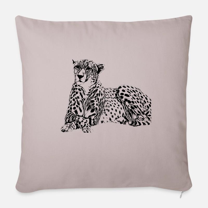 Gepard - Sofakissenbezug 45 x 45 cm - helles Taupe