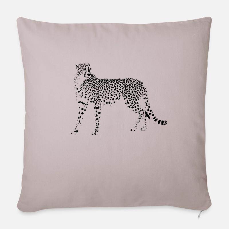 Gepard - Sofakissenbezug 45 x 45 cm - helles Taupe