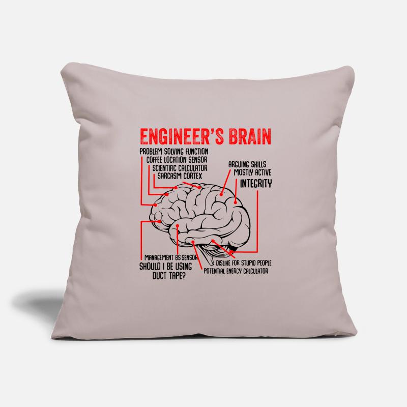 Engineers Brain Engineer Technology Gift Sofa pillowcase 17,3'' x 17,3'' (45 x 45 cm)