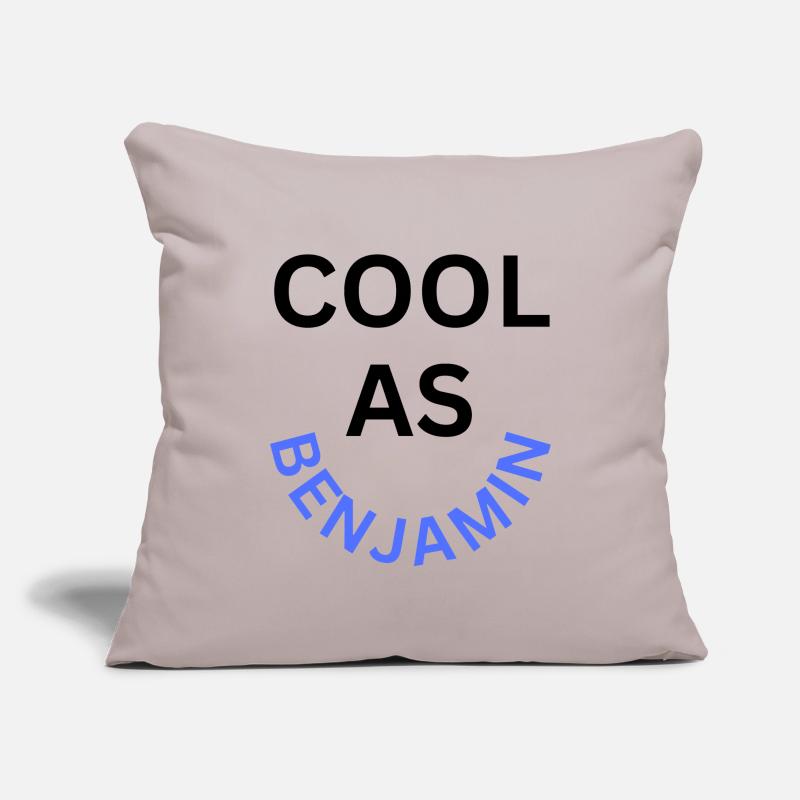 Cool as Benjamin Name Sofa pillowcase 17,3'' x 17,3'' (45 x 45 cm)