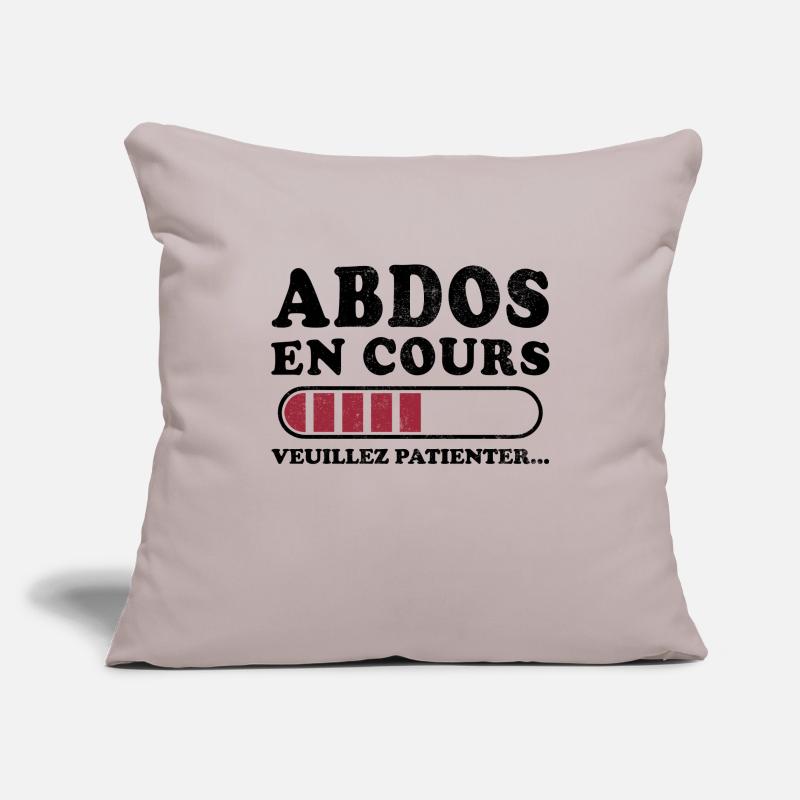 Abs in progress please wait Sofa pillowcase 17,3'' x 17,3'' (45 x 45 cm)