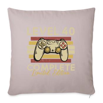Level 40 Complete - Sofa pillowcase 17,3'' x 17,3'' (45 x 45 cm) - light taupe - Front