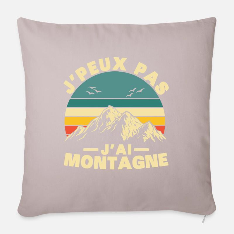 I Can't I Berg Humor Geschenk - Sofakissenbezug 45 x 45 cm - helles Taupe