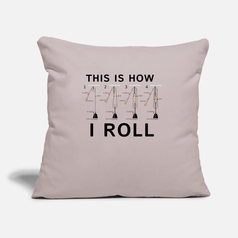 This Is How I Roll Physik Nerd Shirt Sofakissenbezug 45 x 45 cm