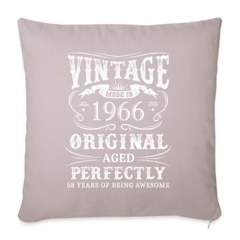Vintage Made In 1966 58 Years Of Being Awesome - Sofakissenbezug 45 x 45 cm - helles Taupe - Vorne