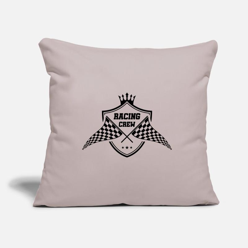 drapeau de course symbole drapeau équipe Housse de coussin décorative 45 x 45 cm