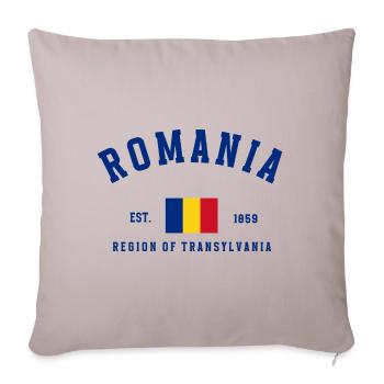 Roumanie Est. 1859 - Housse de coussin décorative 45 x 45 cm - taupe clair - Devant