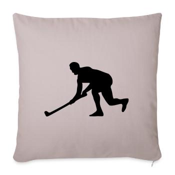 field hockey - Sofa pillowcase 17,3'' x 17,3'' (45 x 45 cm) - light taupe - Front
