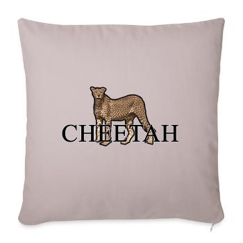 CHEETAH - Sofakissenbezug 45 x 45 cm - helles Taupe - Vorne