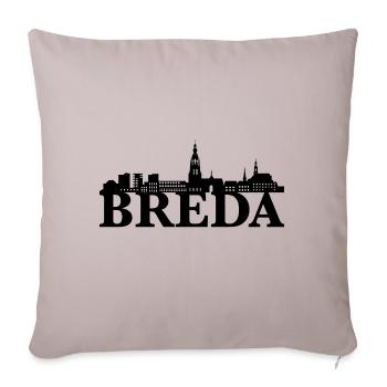 Breda Netherlands skyline gift idea - Sofa pillowcase 17,3'' x 17,3'' (45 x 45 cm) - light taupe - Front