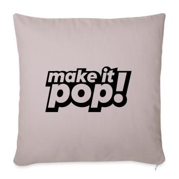 make it pop - Sofakissenbezug 45 x 45 cm - helles Taupe - Vorne