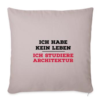 Architektur - Sofakissenbezug 45 x 45 cm - helles Taupe - Vorne