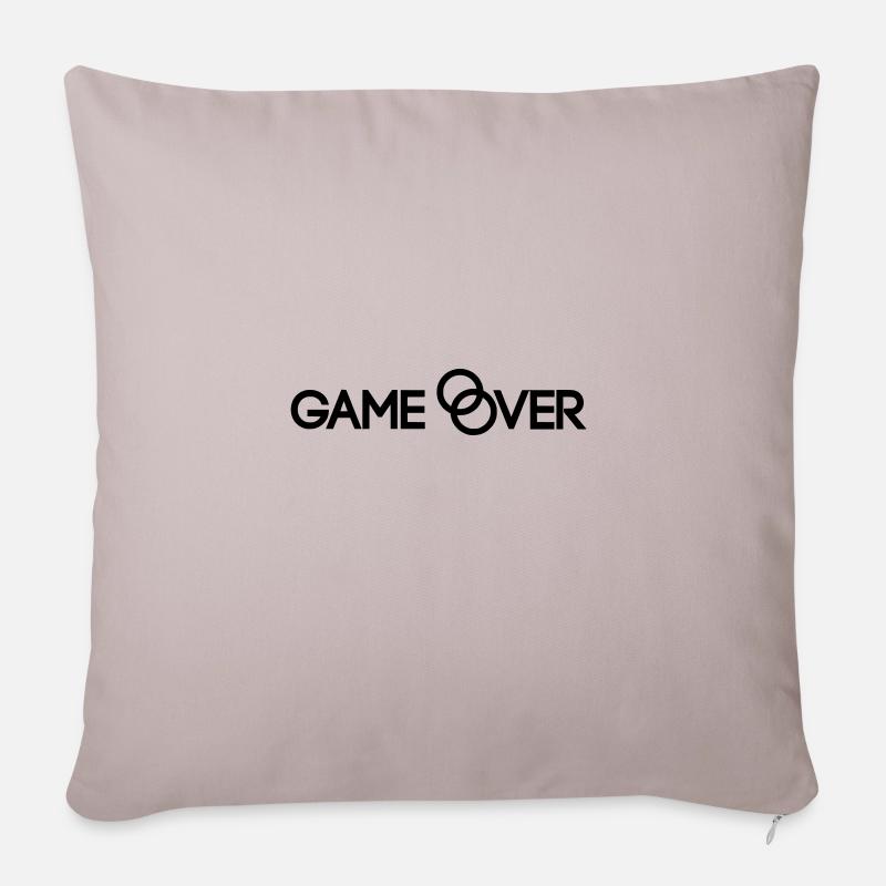 bachelor5 - Housse de coussin décorative 45 x 45 cm - taupe clair