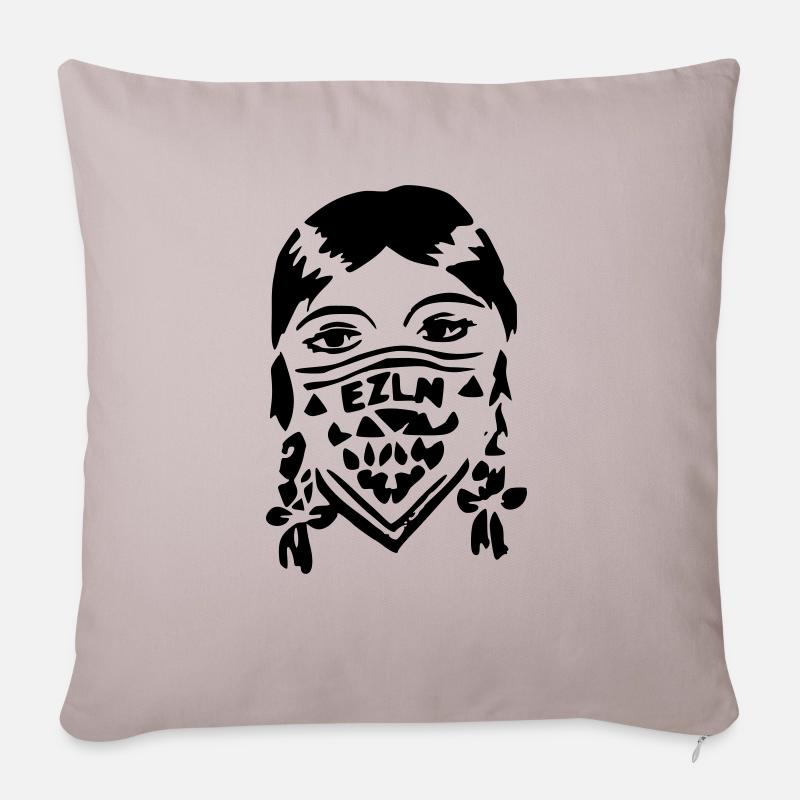 EZLN - Sofakissenbezug 45 x 45 cm - helles Taupe