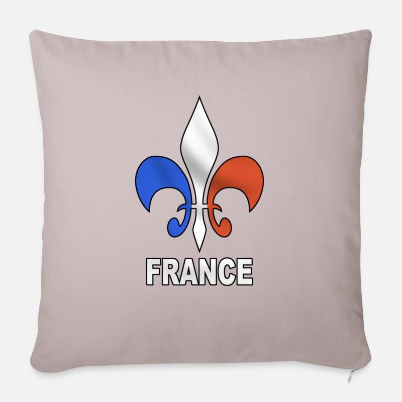 Frankreich - Sofakissenbezug 45 x 45 cm - helles Taupe