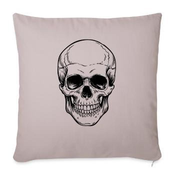 Skull - Sofa pillowcase 17,3'' x 17,3'' (45 x 45 cm) - light taupe - Front
