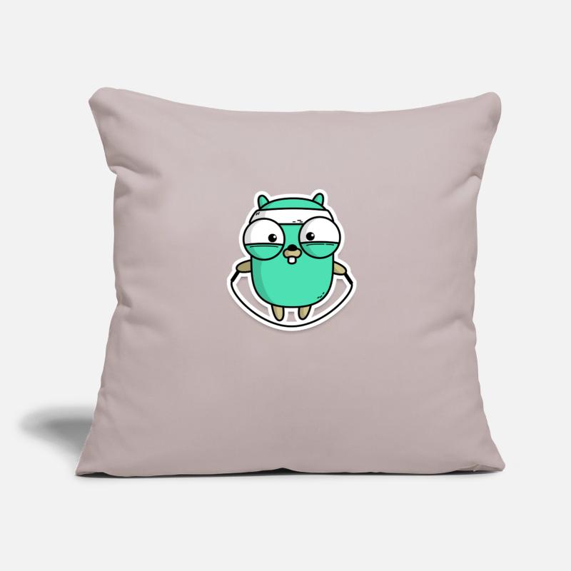 Gophercise Housse de coussin décorative 45 x 45 cm