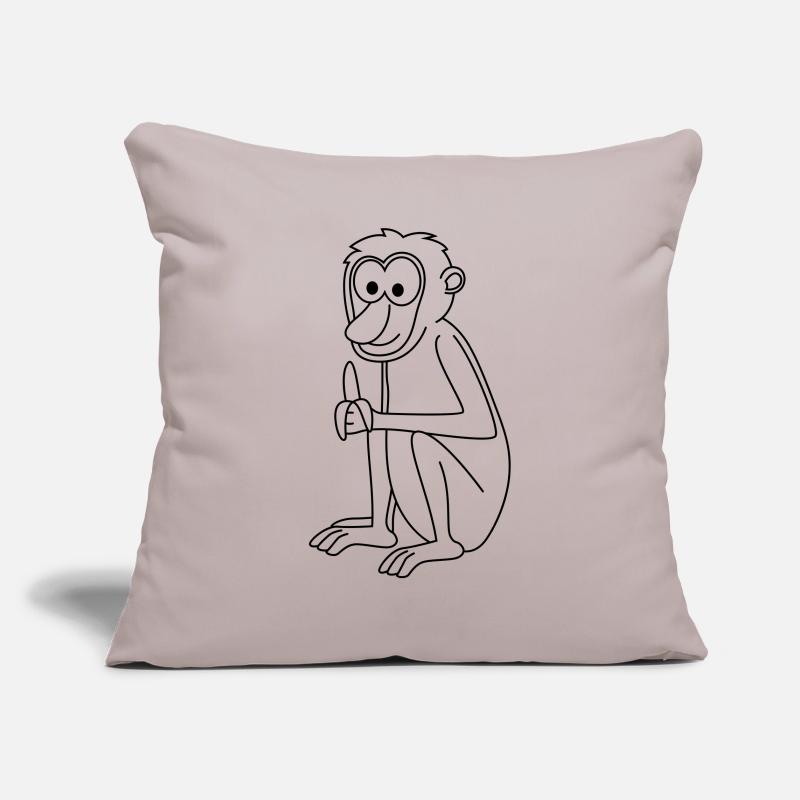 Monkey comic animal Sofa pillowcase 17,3'' x 17,3'' (45 x 45 cm)