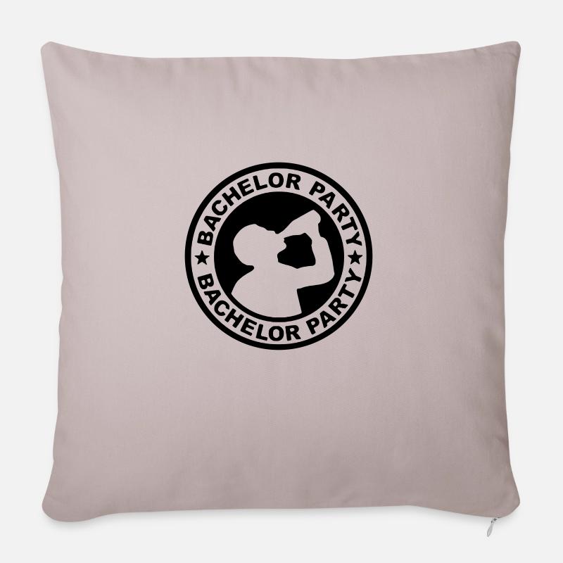 bachelor2 - Sofa pillowcase 17,3'' x 17,3'' (45 x 45 cm) - light taupe