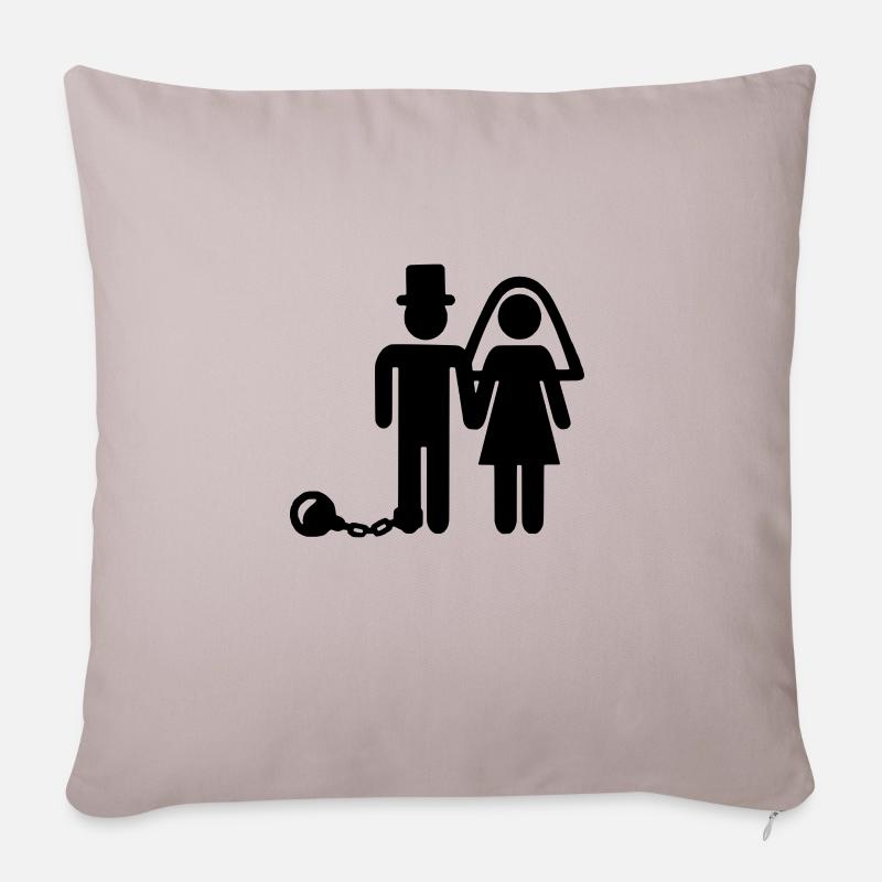 bachelor3 - Sofa pillowcase 17,3'' x 17,3'' (45 x 45 cm) - light taupe