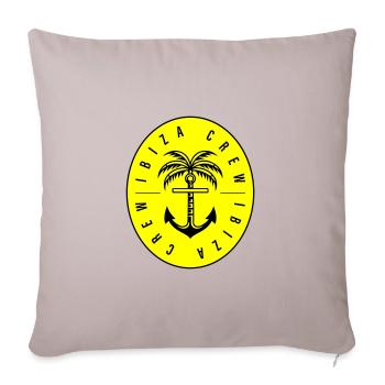 Ibiza Crew Anchor Palm Tree - Sofa pillowcase 17,3'' x 17,3'' (45 x 45 cm) - light taupe - Front