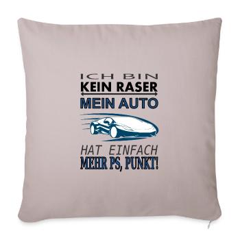 schnelles Auto cooles Auto Sportwagen Geschenkidee - Sofakissenbezug 45 x 45 cm - helles Taupe - Vorne