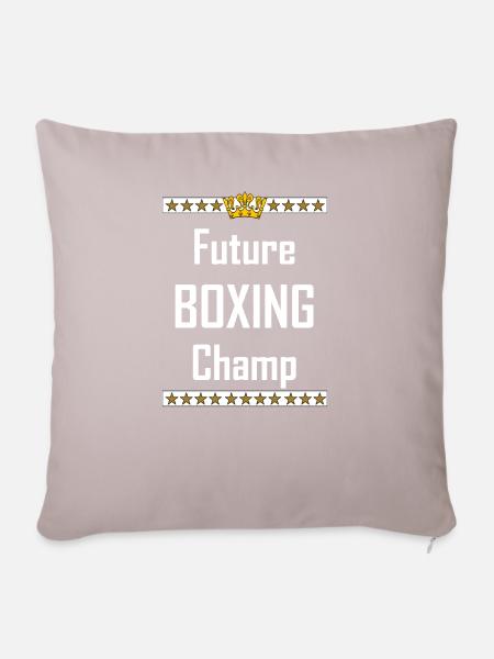 Future Boxing Champ - Sofakissenbezug 45 x 45 cm - helles Taupe