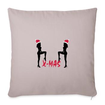 Happy Christmas sexy - Sofakissenbezug 45 x 45 cm - helles Taupe - Vorne