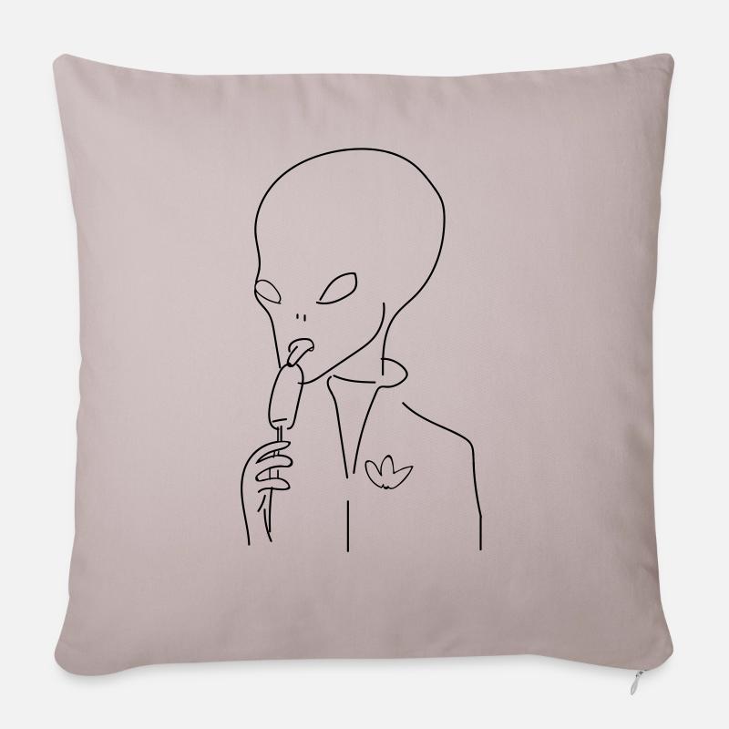 Alien - Sofakissenbezug 45 x 45 cm - helles Taupe