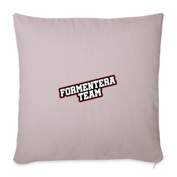 L’équipe Formentera - Housse de coussin décorative 45 x 45 cm - taupe clair - Devant